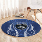 Auckland 2026 Rugby Custom Round Carpet NZ Maori Silver Fern
