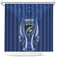 Auckland 2026 Rugby Custom Shower Curtain NZ Maori Silver Fern
