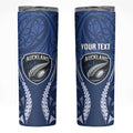 Auckland 2026 Rugby Custom Skinny Tumbler NZ Maori Silver Fern