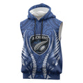 Auckland 2026 Rugby Custom Sleeveless Hoodie NZ Maori Silver Fern