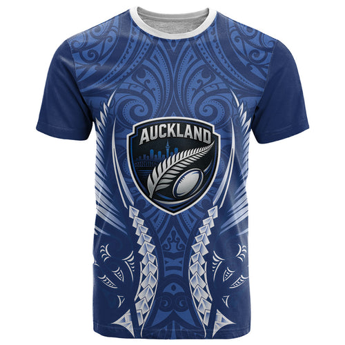 Auckland 2026 Rugby Custom T Shirt NZ Maori Silver Fern