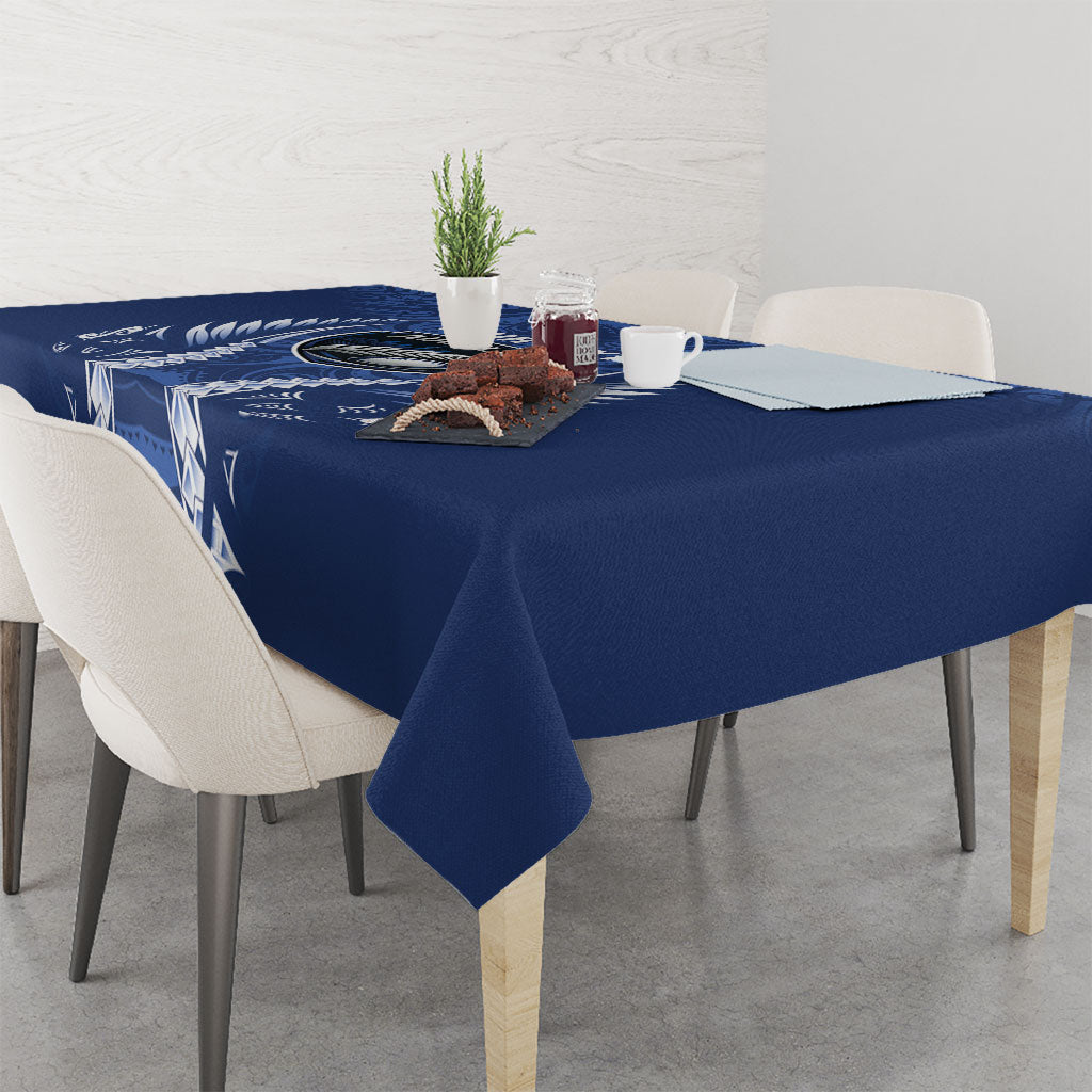 Auckland 2026 Rugby Custom Tablecloth NZ Maori Silver Fern