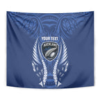 Auckland 2026 Rugby Custom Tapestry NZ Maori Silver Fern