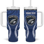 Auckland 2026 Rugby Custom Tumbler With Handle NZ Maori Silver Fern