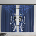 Auckland 2026 Rugby Custom Window Curtain NZ Maori Silver Fern