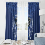 Auckland 2026 Rugby Custom Window Curtain NZ Maori Silver Fern