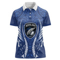 Auckland 2026 Rugby Custom Women Polo Shirt NZ Maori Silver Fern