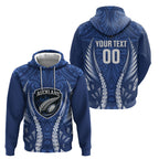 Auckland 2026 Rugby Custom Zip Hoodie NZ Maori Silver Fern