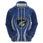 Auckland 2026 Rugby Custom Zip Hoodie NZ Maori Silver Fern