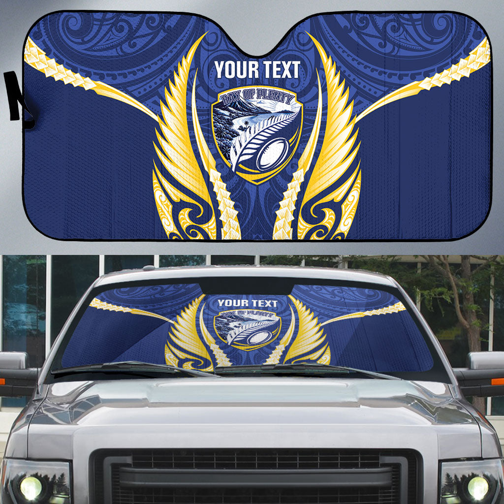 Bay of Plenty 2026 Rugby Custom Auto Sun Shade NZ Maori Silver Fern