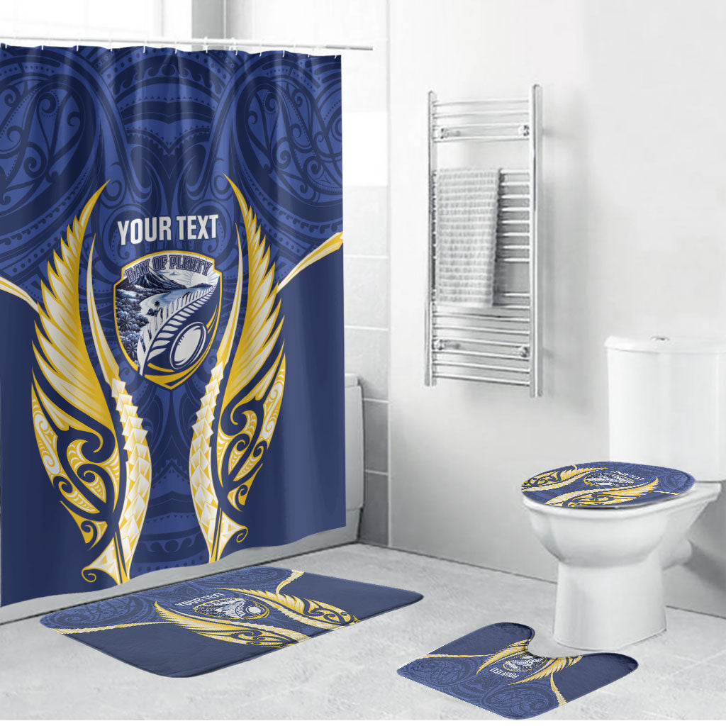 Bay of Plenty 2026 Rugby Custom Bathroom Set NZ Maori Silver Fern
