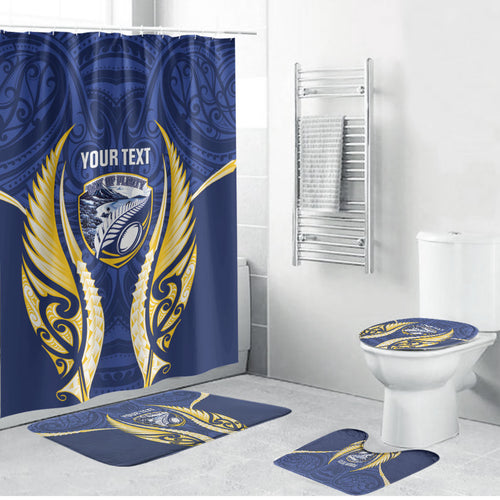 Bay of Plenty 2026 Rugby Custom Bathroom Set NZ Maori Silver Fern