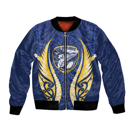Bay of Plenty 2026 Rugby Custom Bomber Jacket NZ Maori Silver Fern