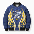 Bay of Plenty 2026 Rugby Custom Bomber Puffer Jacket NZ Maori Silver Fern