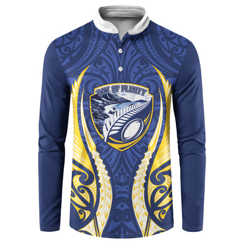 Bay of Plenty 2026 Rugby Custom Button Sweatshirt NZ Maori Silver Fern