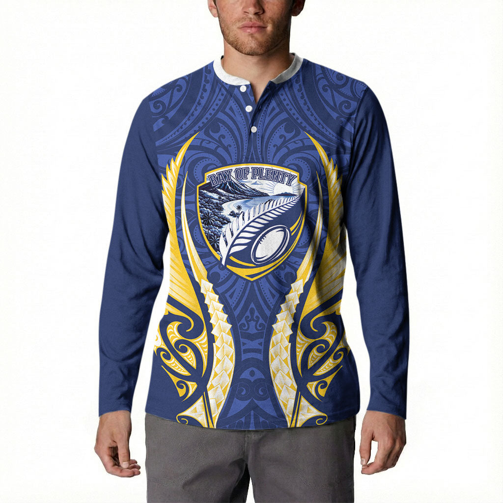 Bay of Plenty 2026 Rugby Custom Button Sweatshirt NZ Maori Silver Fern