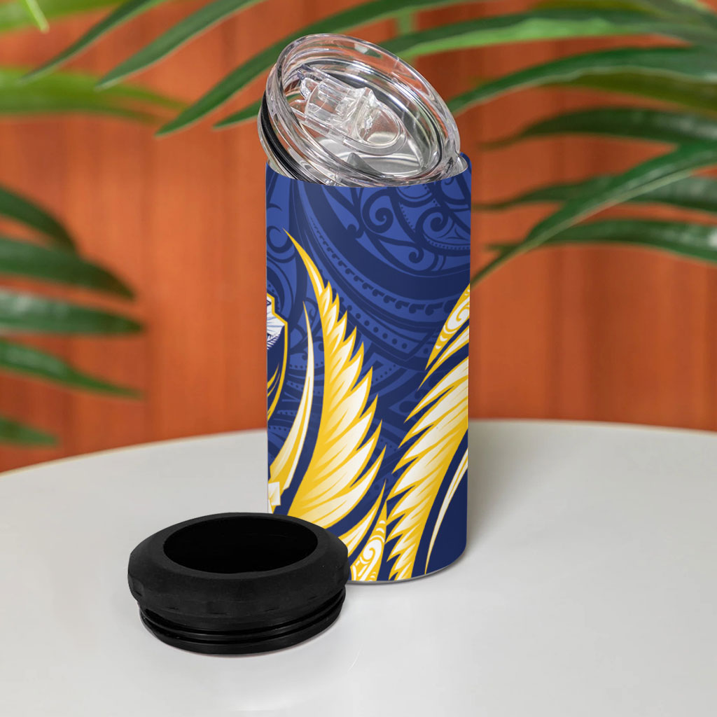 Bay of Plenty 2026 Rugby Custom 4 in 1 Can Cooler Tumbler NZ Maori Silver Fern