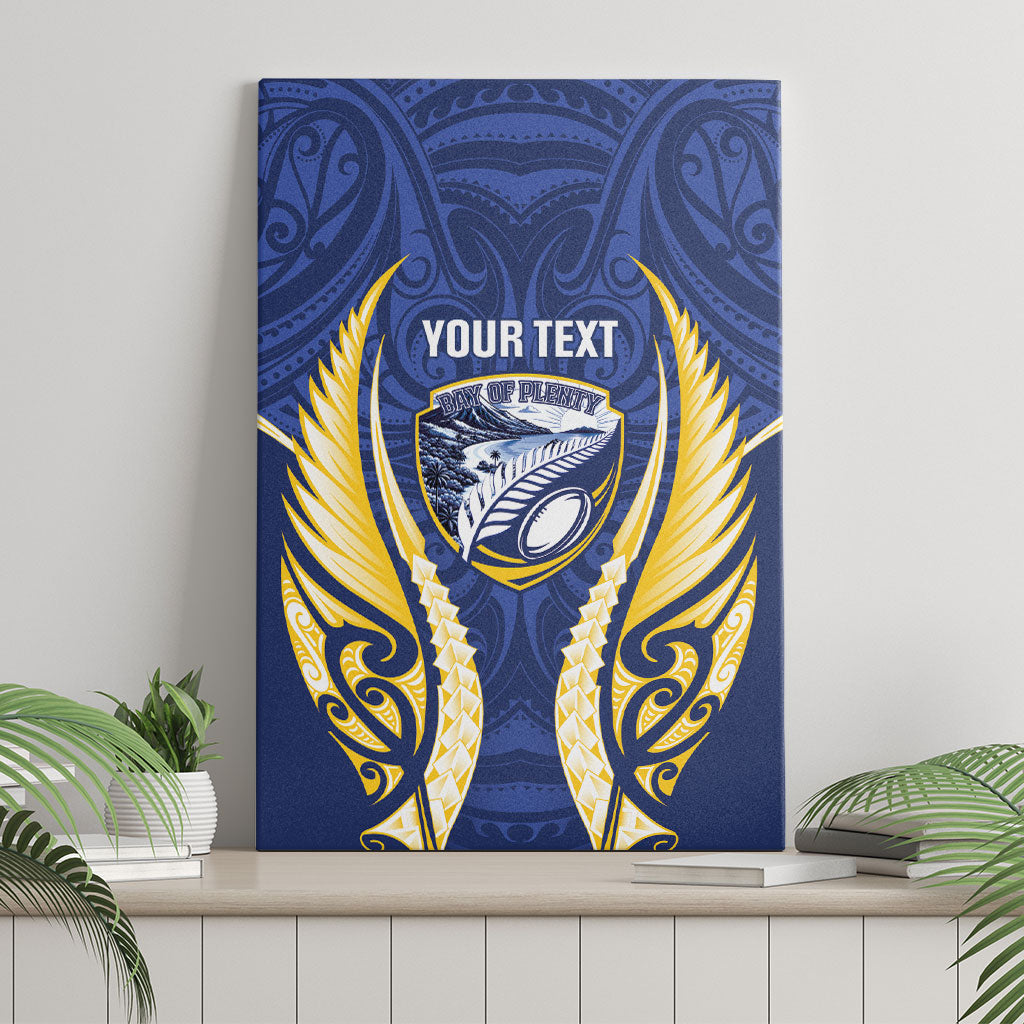 Bay of Plenty 2026 Rugby Custom Canvas Wall Art NZ Maori Silver Fern
