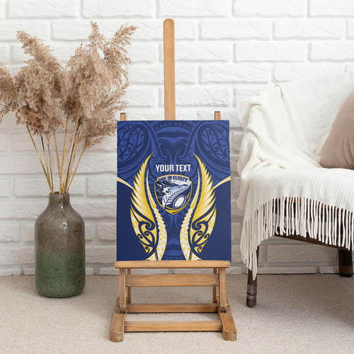 Bay of Plenty 2026 Rugby Custom Canvas Wall Art NZ Maori Silver Fern