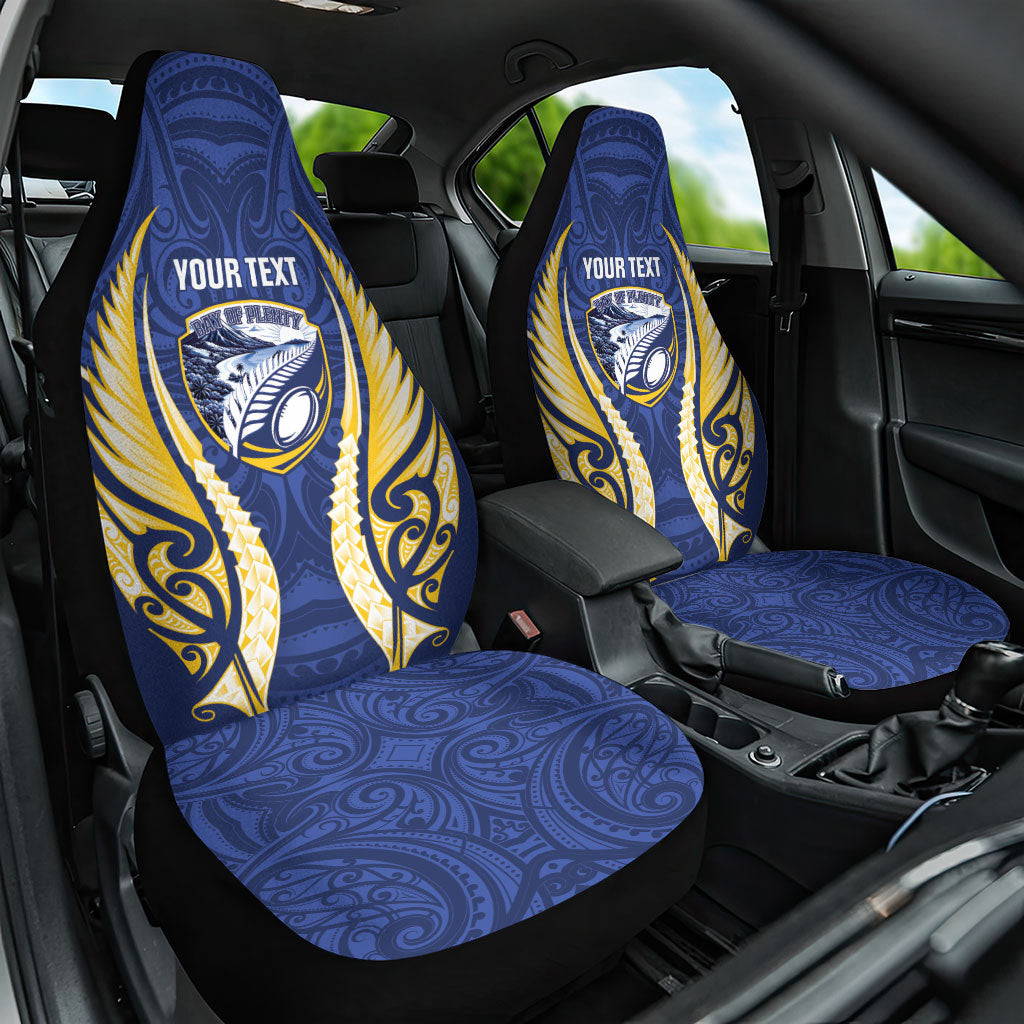 Bay of Plenty 2026 Rugby Custom Car Seat Cover NZ Maori Silver Fern