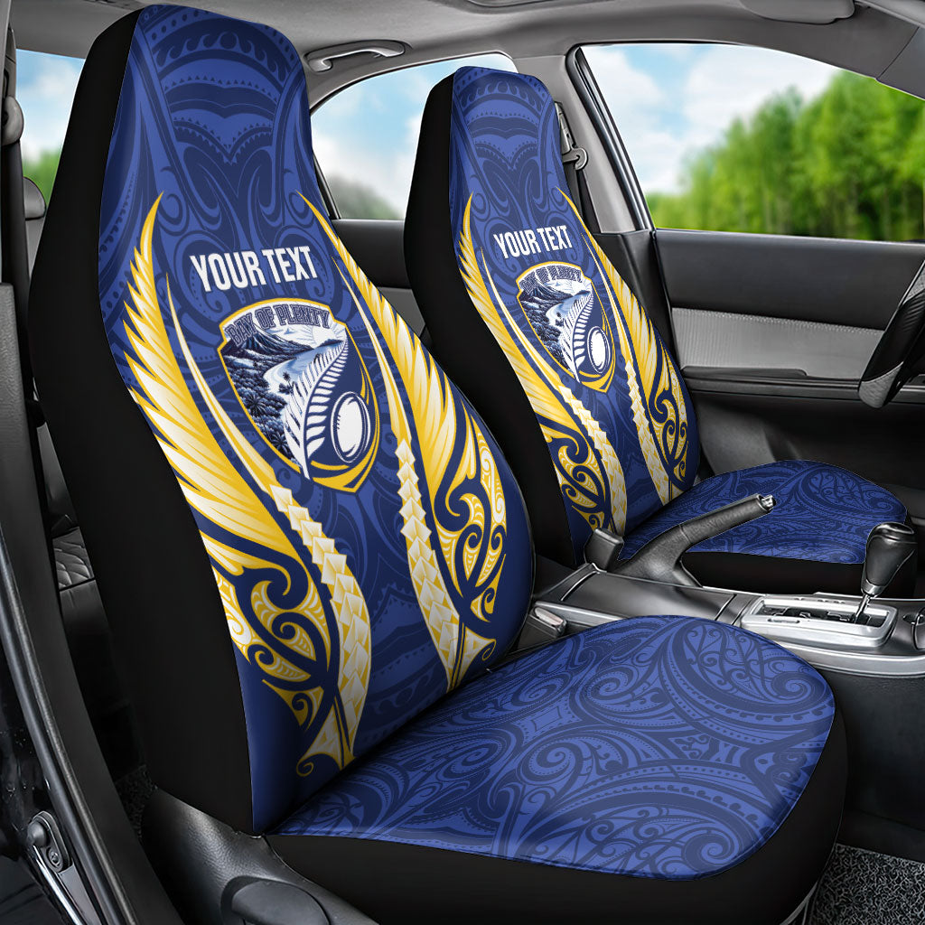 Bay of Plenty 2026 Rugby Custom Car Seat Cover NZ Maori Silver Fern