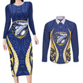 Bay of Plenty 2026 Rugby Custom Couples Matching Long Sleeve Bodycon Dress and Long Sleeve Button Shirt NZ Maori Silver Fern