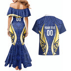 Bay of Plenty 2026 Rugby Custom Couples Matching Mermaid Dress and Hawaiian Shirt NZ Maori Silver Fern