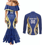 Bay of Plenty 2026 Rugby Custom Couples Matching Mermaid Dress and Long Sleeve Button Shirt NZ Maori Silver Fern
