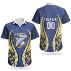 Bay of Plenty 2026 Rugby Custom Couples Matching Off Shoulder Short Dress and Hawaiian Shirt NZ Maori Silver Fern LT14