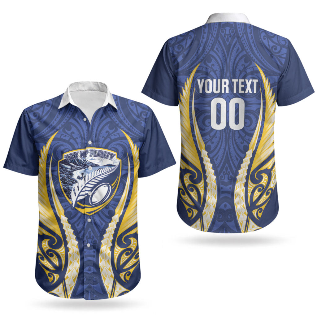 Bay of Plenty 2026 Rugby Custom Couples Matching Off Shoulder Short Dress and Hawaiian Shirt NZ Maori Silver Fern LT14