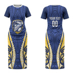 Bay of Plenty 2026 Rugby Custom Couples Matching Short Sleeve Bodycon Dress and Long Sleeve Button Shirt NZ Maori Silver Fern LT14