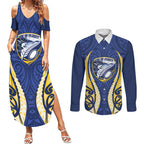 Bay of Plenty 2026 Rugby Custom Couples Matching Summer Maxi Dress and Long Sleeve Button Shirt NZ Maori Silver Fern