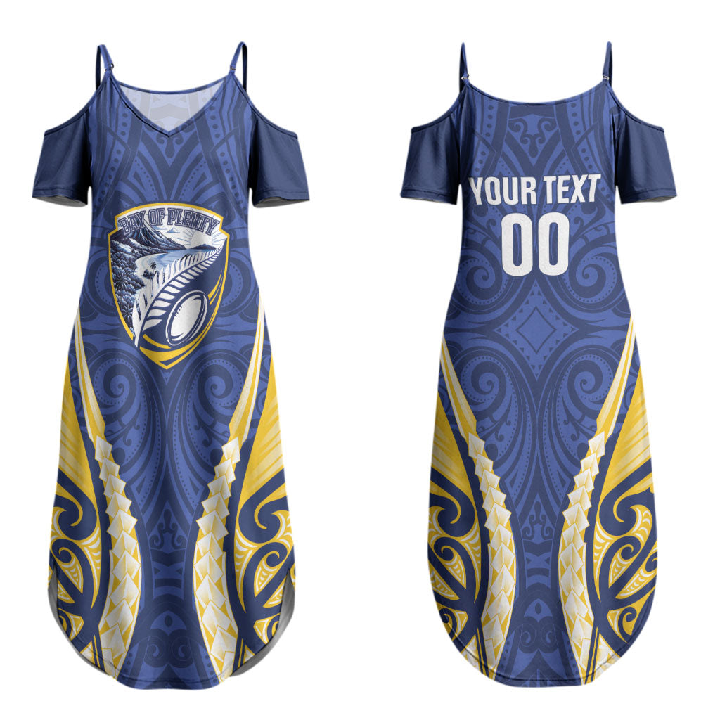 Bay of Plenty 2026 Rugby Custom Couples Matching Summer Maxi Dress and Long Sleeve Button Shirt NZ Maori Silver Fern LT14