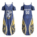 Bay of Plenty 2026 Rugby Custom Couples Matching Summer Maxi Dress and Long Sleeve Button Shirt NZ Maori Silver Fern LT14