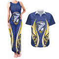 Bay of Plenty 2026 Rugby Custom Couples Matching Tank Maxi Dress and Hawaiian Shirt NZ Maori Silver Fern