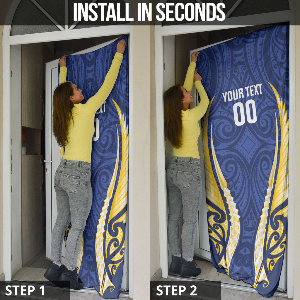 Bay of Plenty 2026 Rugby Custom Door Cover NZ Maori Silver Fern