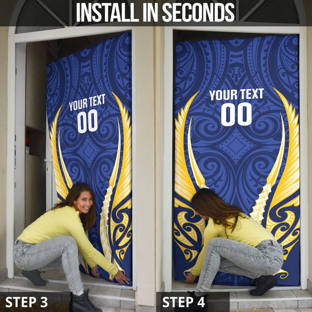 Bay of Plenty 2026 Rugby Custom Door Cover NZ Maori Silver Fern