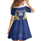 Bay of Plenty 2026 Rugby Custom Family Matching Long Sleeve Bodycon Dress and Hawaiian Shirt NZ Maori Silver Fern