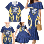Bay of Plenty 2026 Rugby Custom Family Matching Mermaid Dress and Hawaiian Shirt NZ Maori Silver Fern