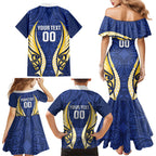 Bay of Plenty 2026 Rugby Custom Family Matching Mermaid Dress and Hawaiian Shirt NZ Maori Silver Fern