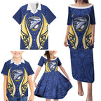 Bay of Plenty 2026 Rugby Custom Family Matching Puletasi and Hawaiian Shirt NZ Maori Silver Fern