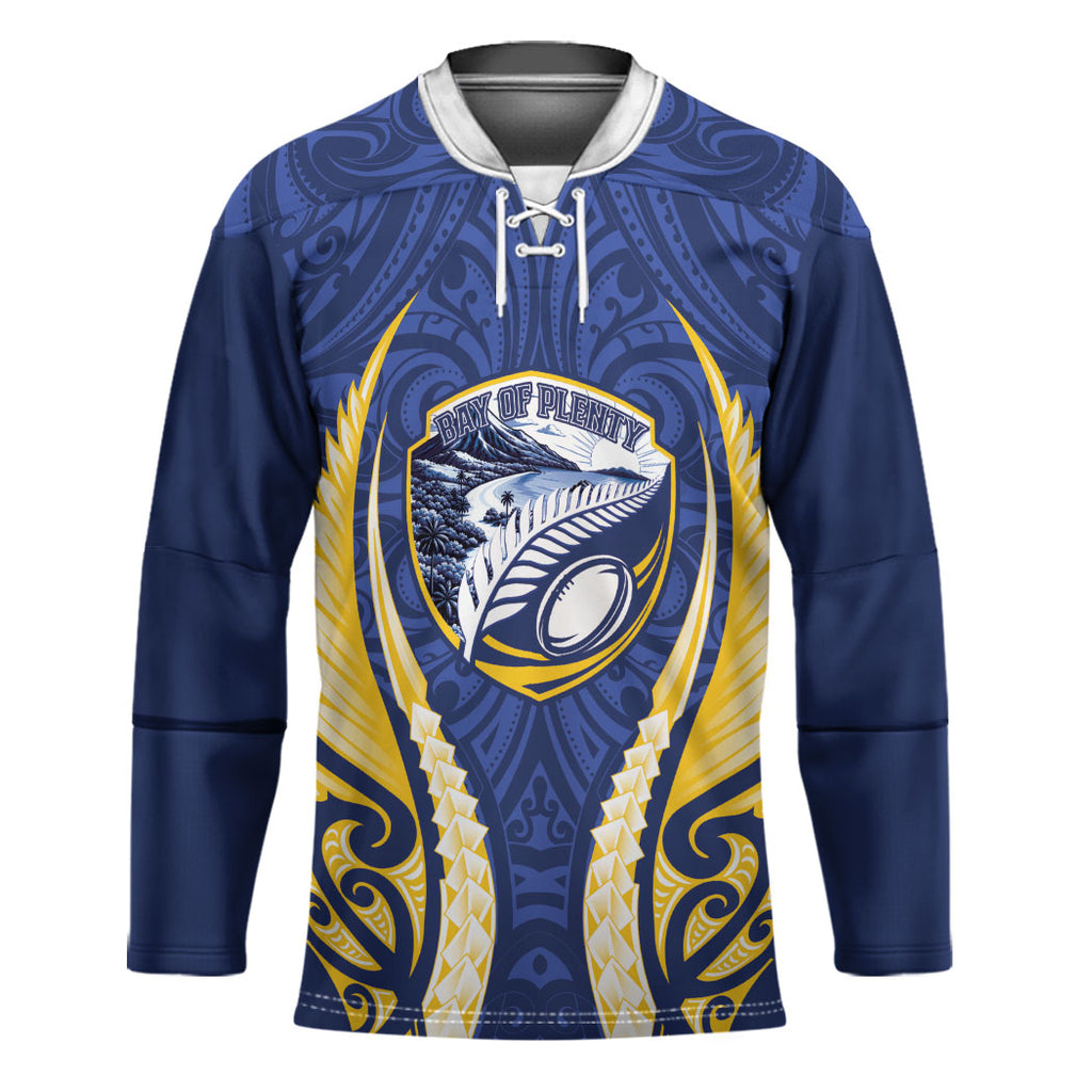 Bay of Plenty 2026 Rugby Custom Hockey Jersey NZ Maori Silver Fern