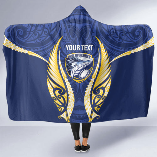 Bay of Plenty 2026 Rugby Custom Hooded Blanket NZ Maori Silver Fern