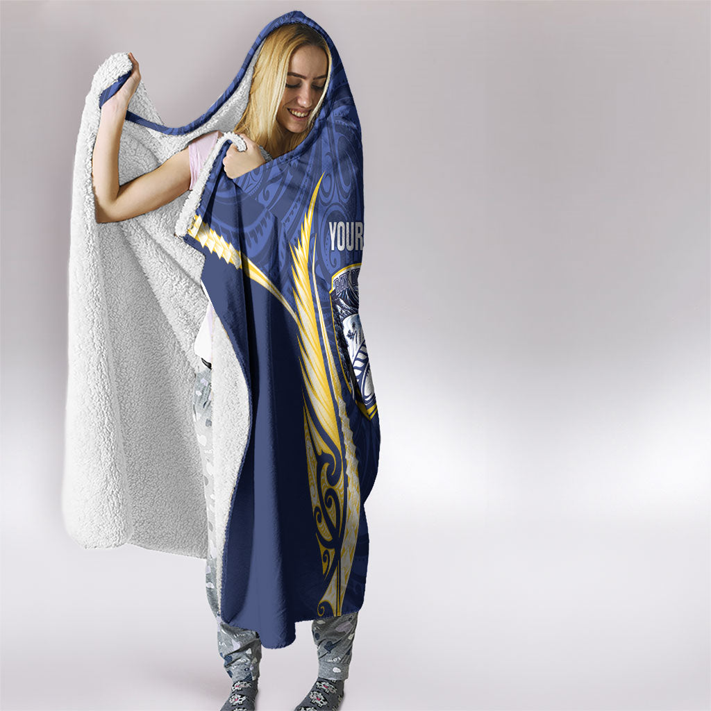 Bay of Plenty 2026 Rugby Custom Hooded Blanket NZ Maori Silver Fern