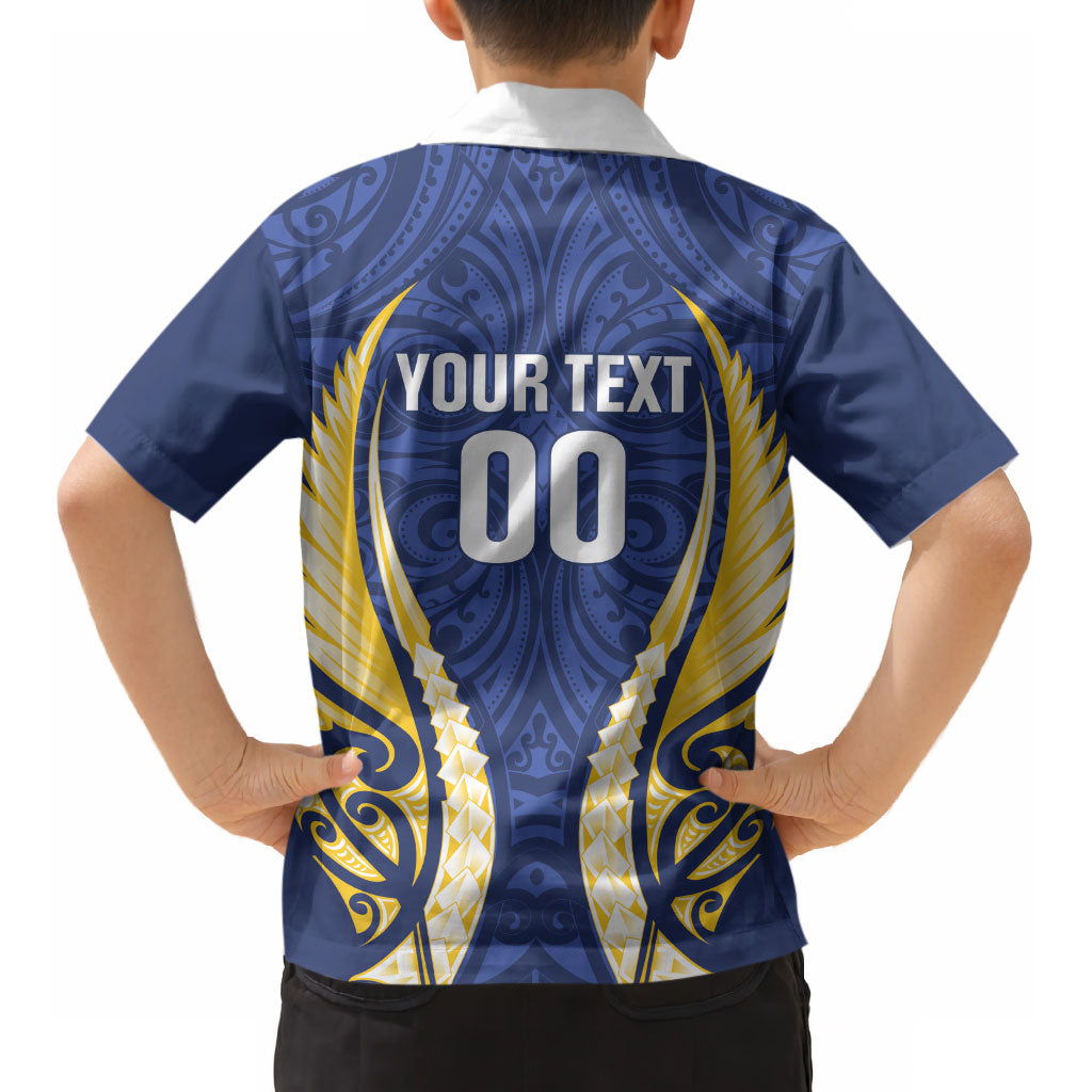 Bay of Plenty 2026 Rugby Custom Kid Hawaiian Shirt NZ Maori Silver Fern LT14