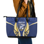 Bay of Plenty 2026 Rugby Custom Leather Tote Bag NZ Maori Silver Fern