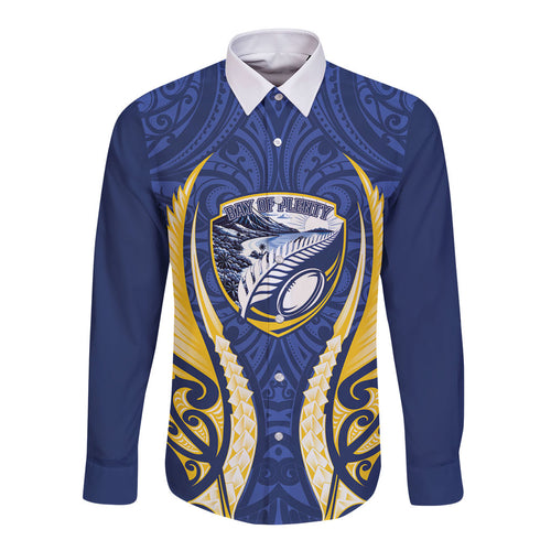 Bay of Plenty 2026 Rugby Custom Long Sleeve Button Shirt NZ Maori Silver Fern