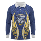 Bay of Plenty 2026 Rugby Custom Long Sleeve Polo Shirt NZ Maori Silver Fern