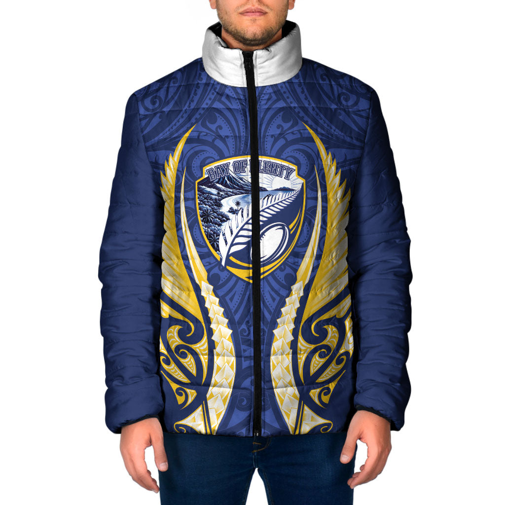 Bay of Plenty 2026 Rugby Custom Padded Jacket NZ Maori Silver Fern