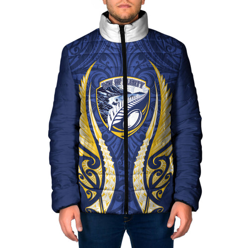 Bay of Plenty 2026 Rugby Custom Padded Jacket NZ Maori Silver Fern